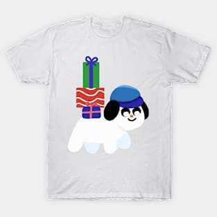 Joyful Pup Bearing Gifts T-Shirt